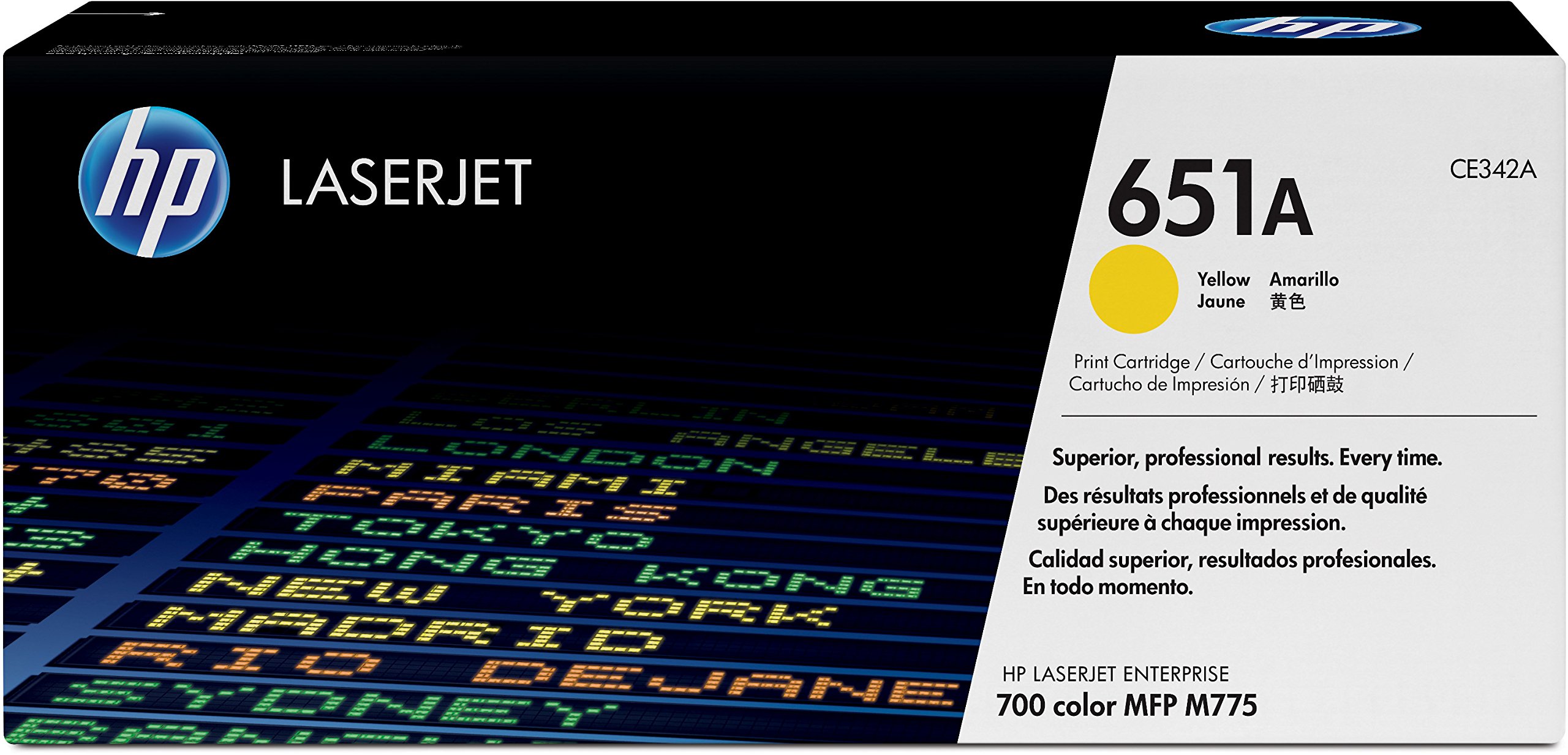 HP 原装 651A 黄色碳粉盒 |适用于 LaserJet Enterprise 700 彩色多功能一体机 ...