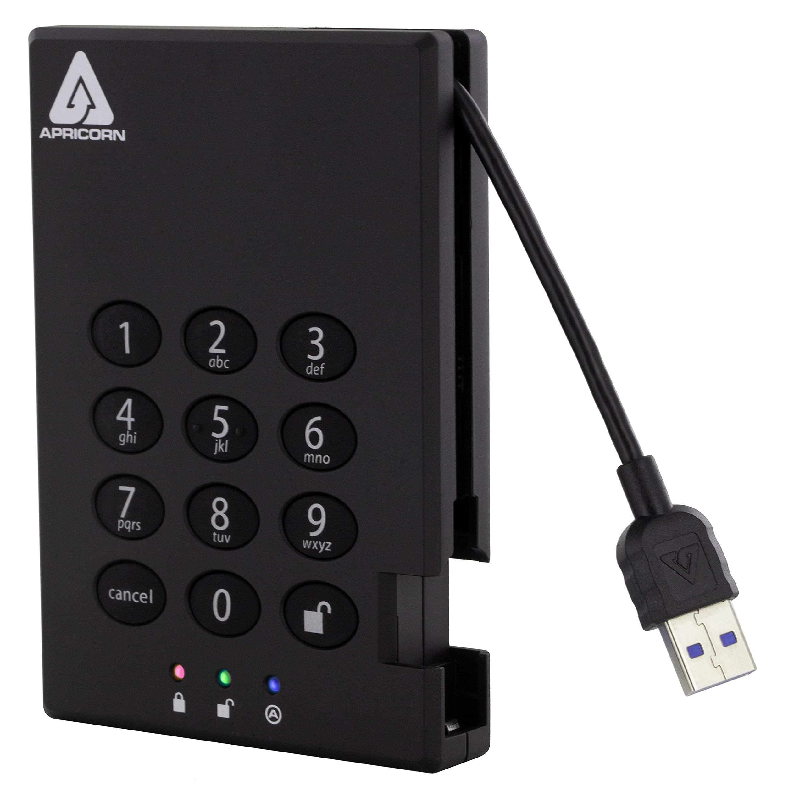 Apricorn Aegis 挂锁 USB 3.0 便携式外置硬盘