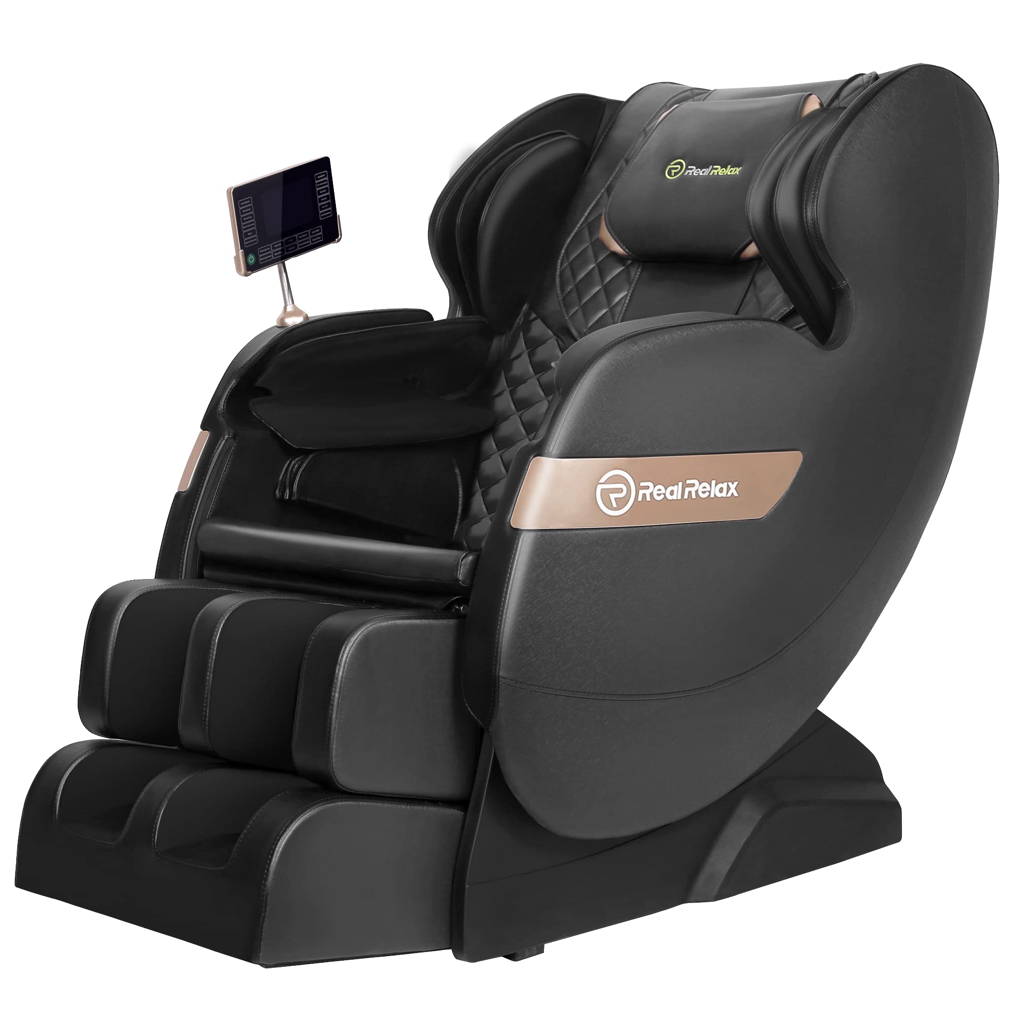 Real Relax 2023 Massage Chair of Dual-core S Track, Full Body Massage Recliner of Zero Gravity with APP Control, Black