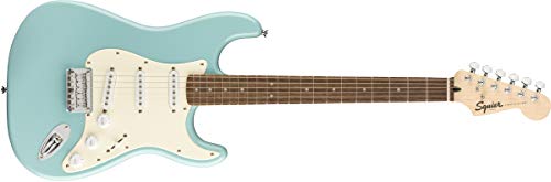 Fender Squier by Bullet Stratocaster - 硬尾 - 月桂指板 - 热带绿松石色