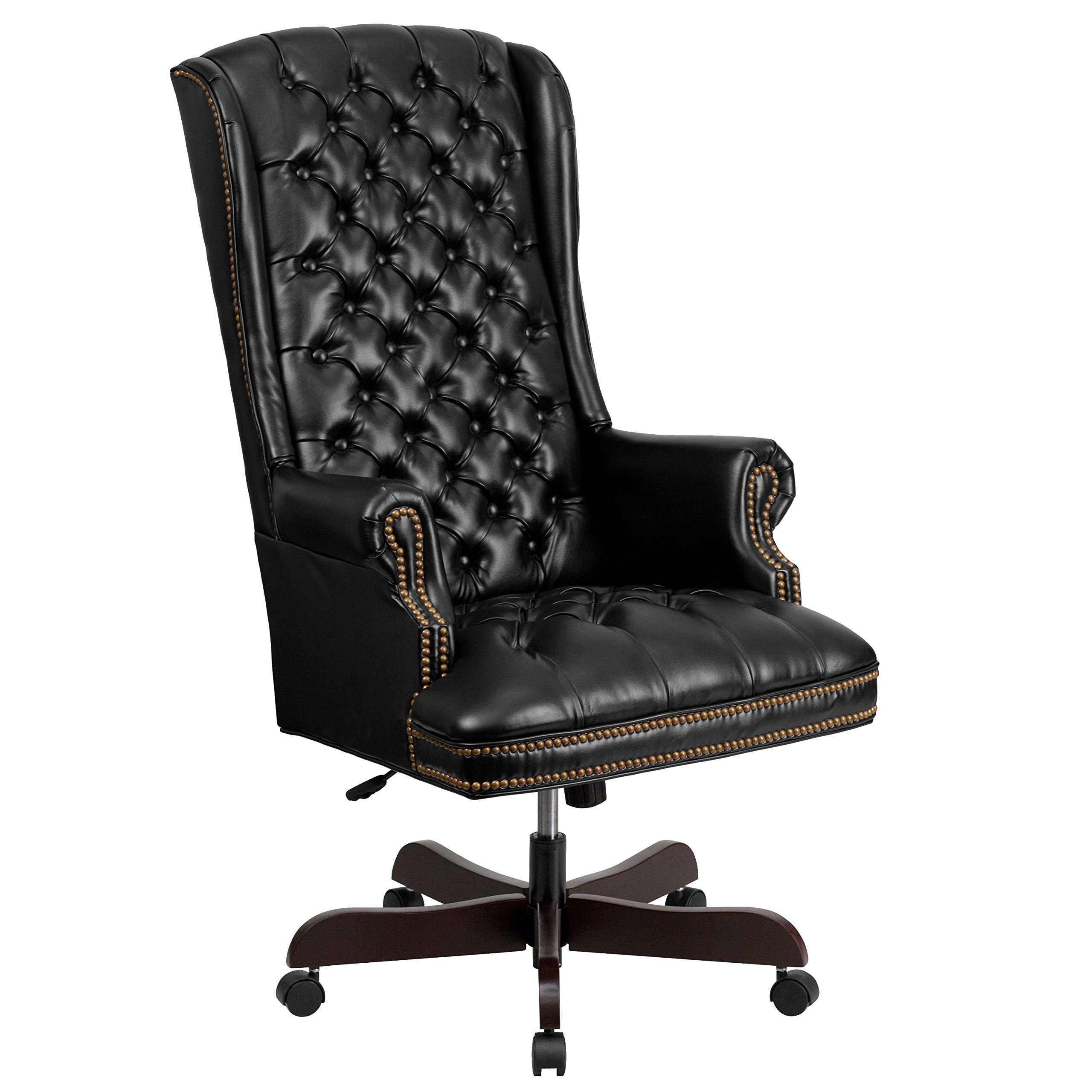Flash Furniture 高背传统簇绒皮革行政办公椅