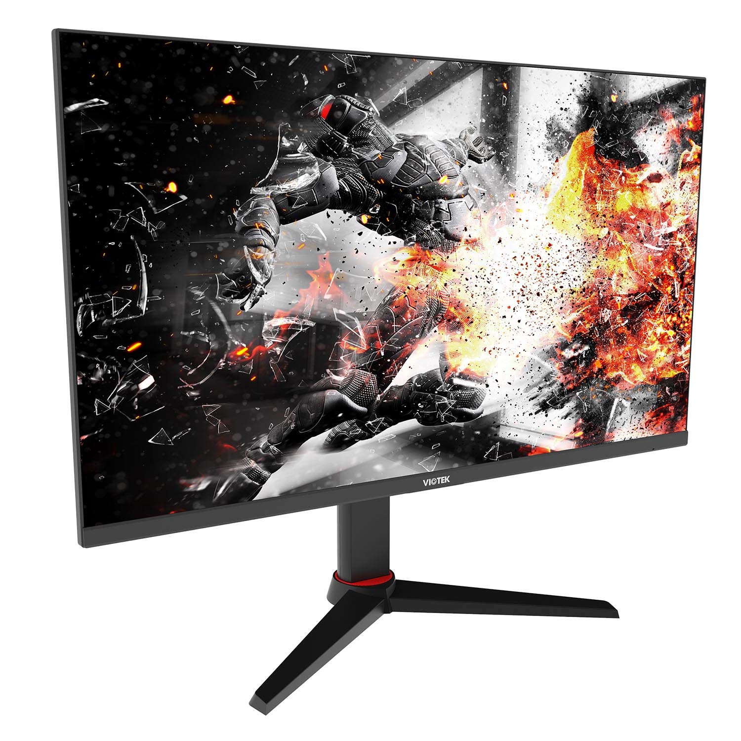 VIOTEK GFV27DAB 27 165Hz QHD 1440p 1ms (MPRT) 游戏显示器，带可调节支架、纵向旋转、HDR、Freesync、99% sRGB 宽屏 VA 面板、LED 背光、3 年零坏点、VESA