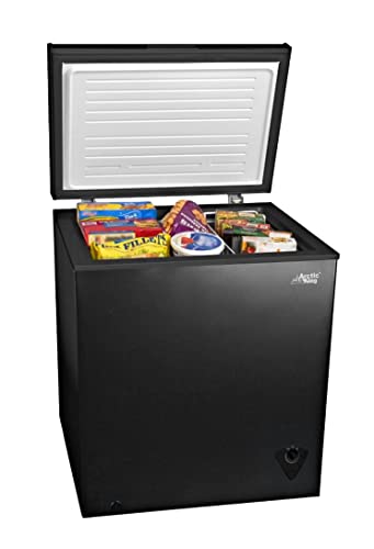 Arctic King 5 立方英尺立式冰柜，适合您的房屋、车库、地下室、公寓、厨房、小屋、湖滨别墅、分时度假或商务