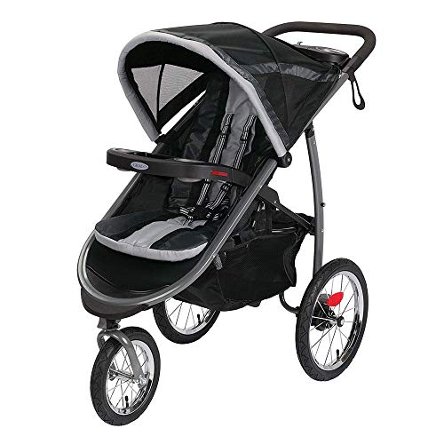 Graco FastAction 折叠慢跑婴儿车，Gotham，40x24x42 英寸（1 件装）...