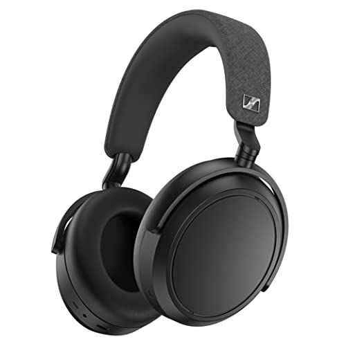 Sennheiser Consumer Audio Sennheiser Momentum 4 无线耳机 - 蓝牙耳机，通话清晰，具有自适应降噪功能，电池续航时间 60 小时，轻便折叠设计 - 黑色）