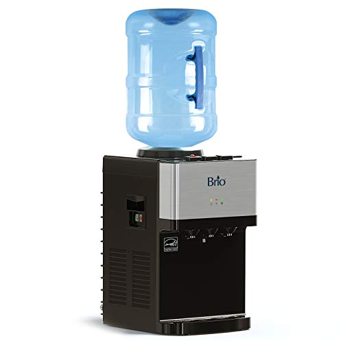 Brio 限量版顶部装载台面饮水机，提供冷热水和室温水。 UL/能源之星认证