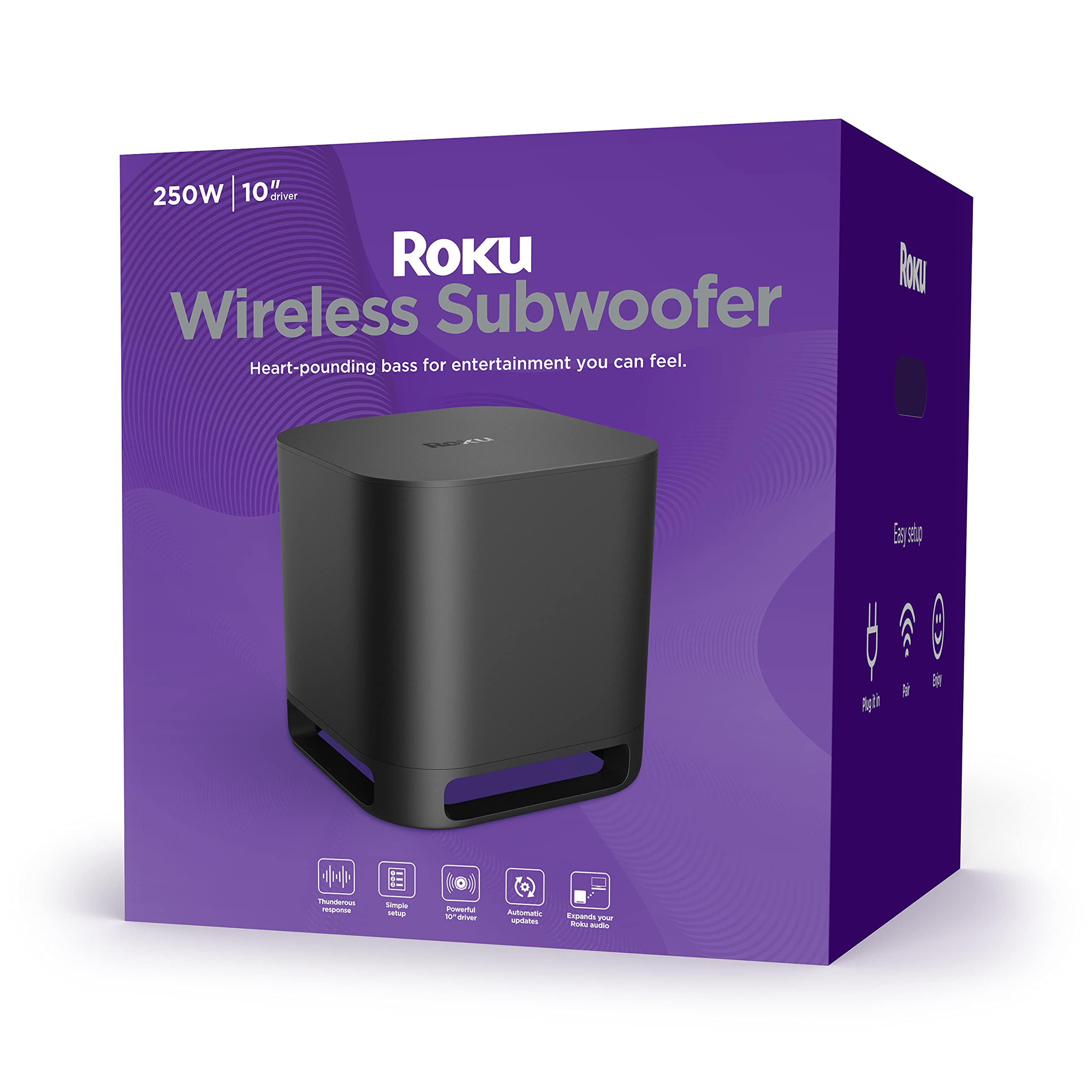 Roku 无线低音炮（用于 Streambars 或电视）
