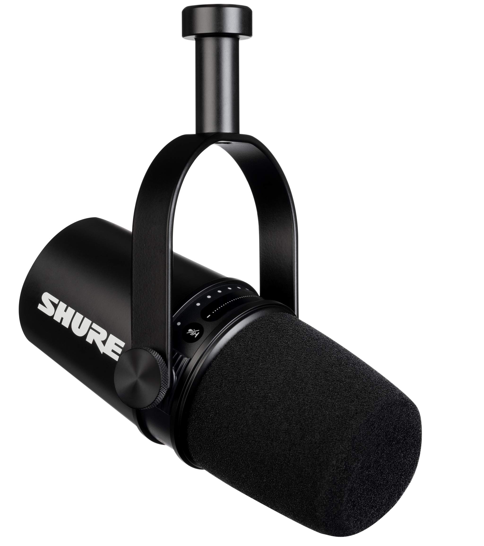 Shure MV7 USB 麦克风，适用于播客、录音、直播和游戏，内置耳机输出，全金属 USB/XLR 动态麦...