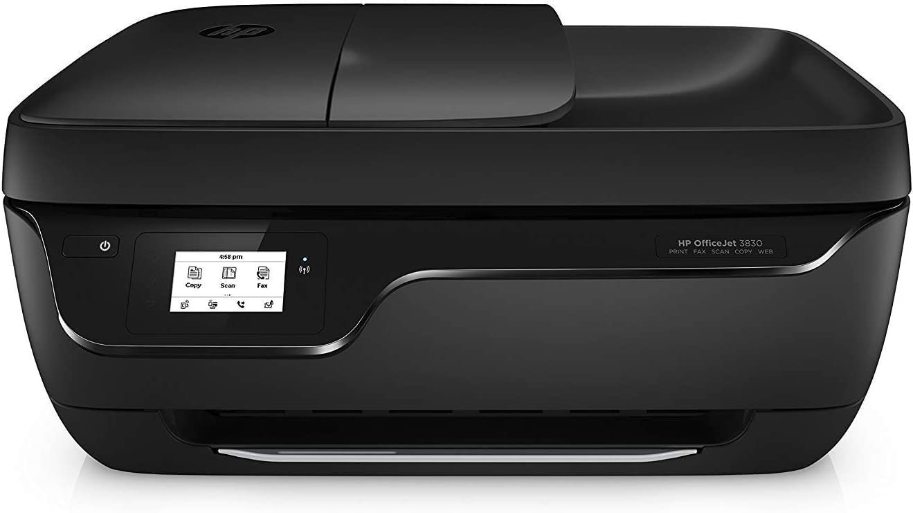 HP OfficeJet 3830 一体化无线打印机/复印机/扫描仪/传真机，即时墨水，与 Alexa 兼容，带 XPI USB 打印机电缆