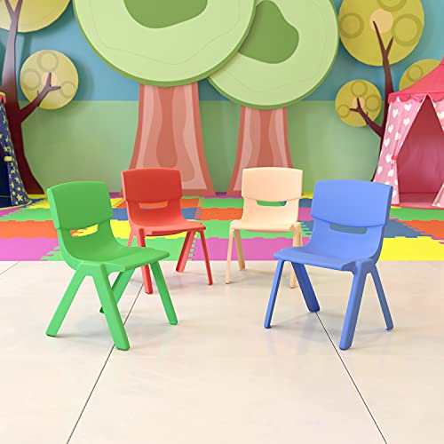 Flash Furniture 带座椅高度的塑料可堆叠学校椅子