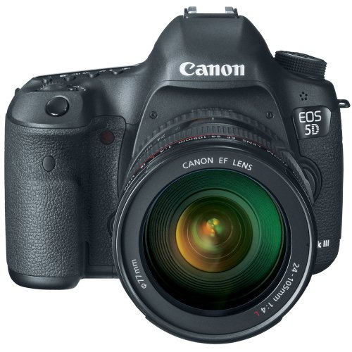 Canon EOS 5D Mark III 22.3 MP全画幅CMOS数码单反相机，配备EF 24-105mm f / 4 L IS USM镜头