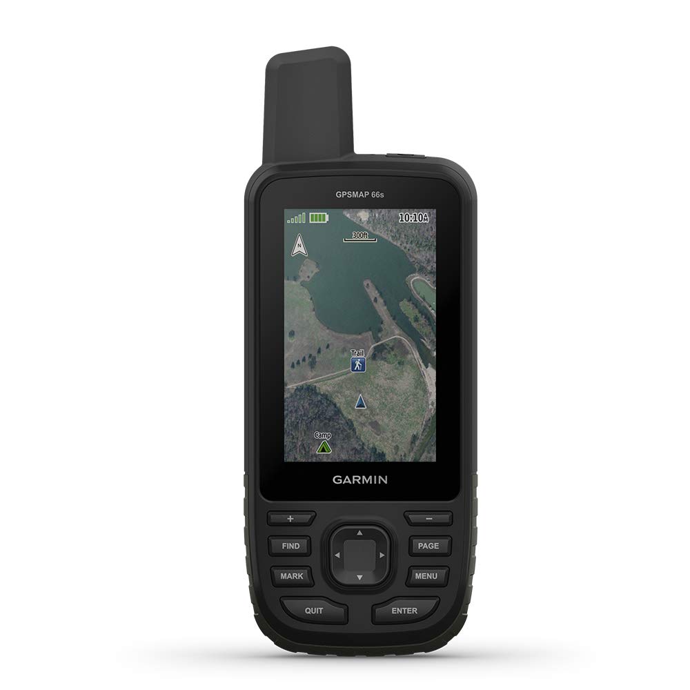 Garmin GPSMAP 66s，带传感器的坚固型多卫星手持设备，3 英寸彩色显示屏