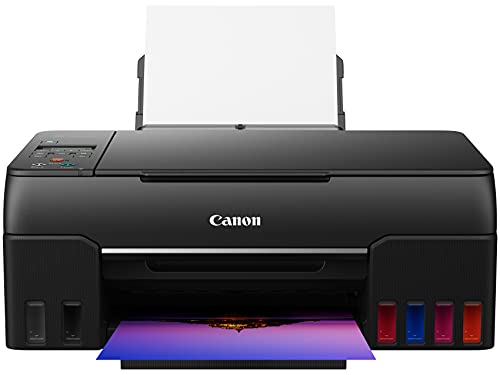Canon PIXMA G620 无线 MegaTank 照片一体打印机 [打印、复印、扫描]，黑色