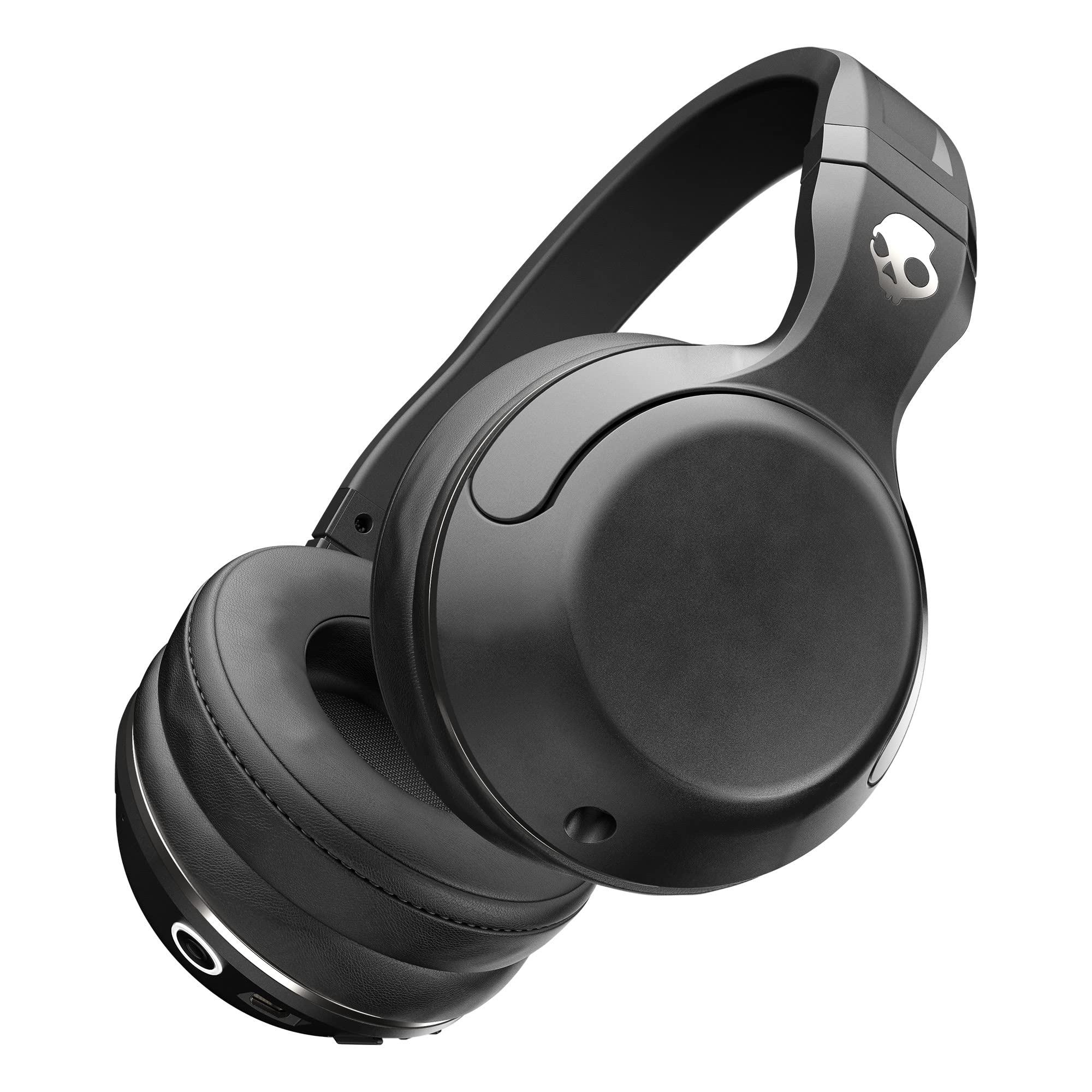 Skullcandy Hesh 2 无线包耳式蓝牙耳机，适用于 iPhone 和 Android，带麦克风 / 电池续航时间 15 小时 / 非常适合音乐、学校、锻炼、旅行和游戏 - 黑色