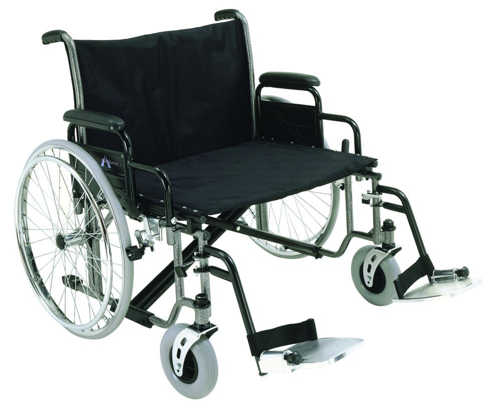 Roscoe ProBasics特宽K7轮椅，26'x 20'座椅（包括摇摆式脚凳）