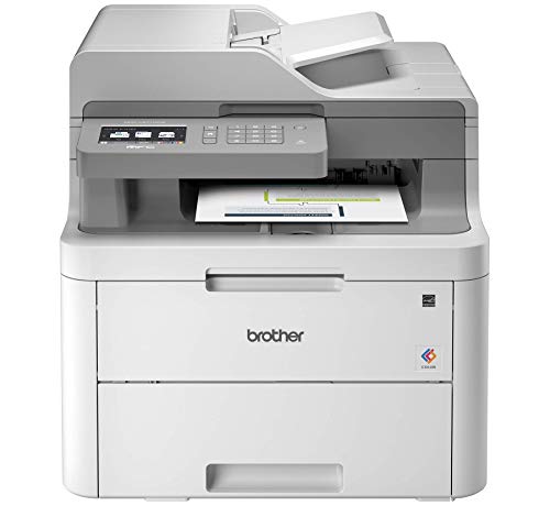 Brother MFC-L3710CW紧凑型数字彩色多合一打印机，提供无线，亚马逊Dash补货就绪的激光打印机质量结果