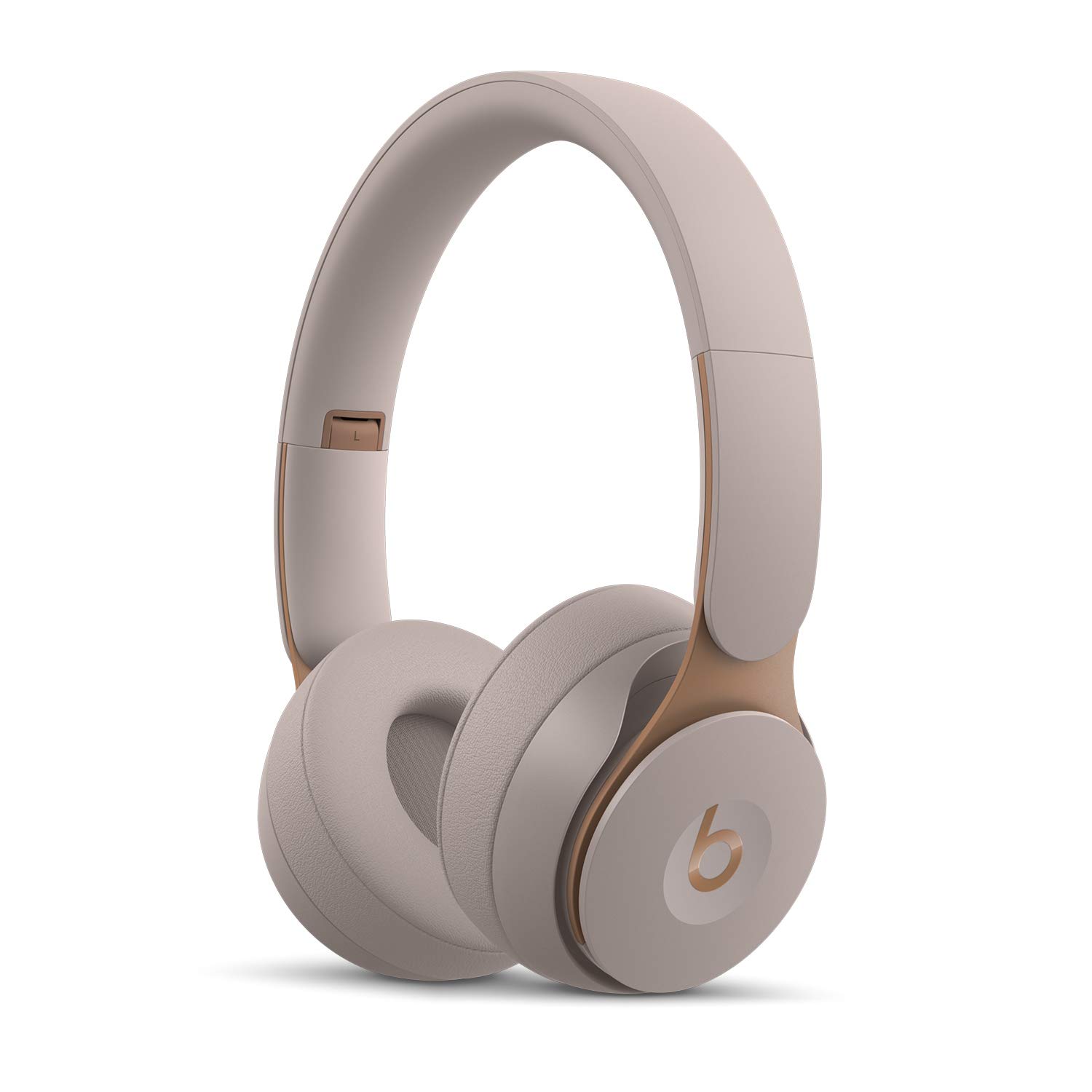 Beats Solo Pro 无线降噪贴耳式耳机 - H1 耳机芯片，1 类蓝牙，22 小时聆听时间，内置麦克风 - 灰色