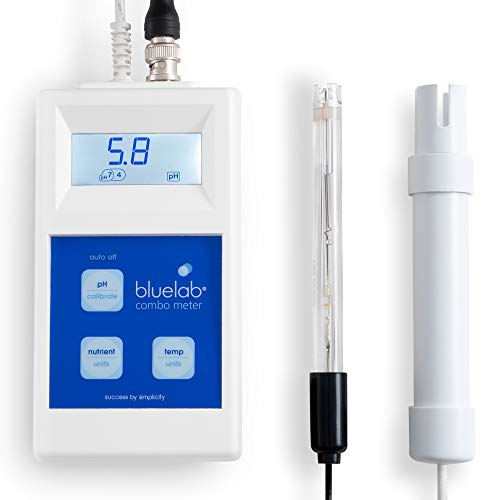 Bluelab METCOM 组合仪表可测量 pH、温度和电导率，校准方便...