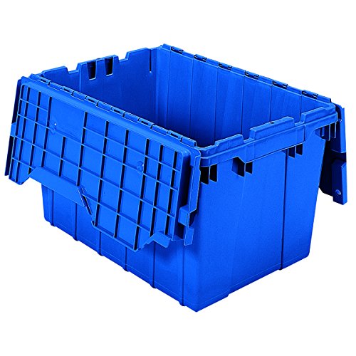 Akro-Mils 39120工业塑料存储手提袋，带盖，（21英寸长X 15英寸宽X 12英寸高H），蓝色，（...