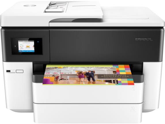 HP 具有无线和移动打印功能的 OfficeJet Pro 7740宽幅面多合一打印机（G5J38A）...