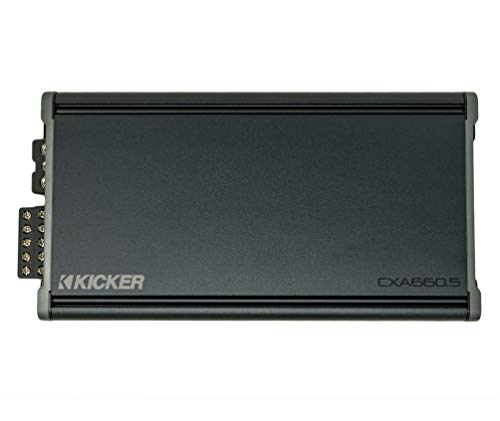 Kicker 46CXA6605 汽车音响 5 通道放大器扬声器和低音炮 1200W 放大器 CXA660.5