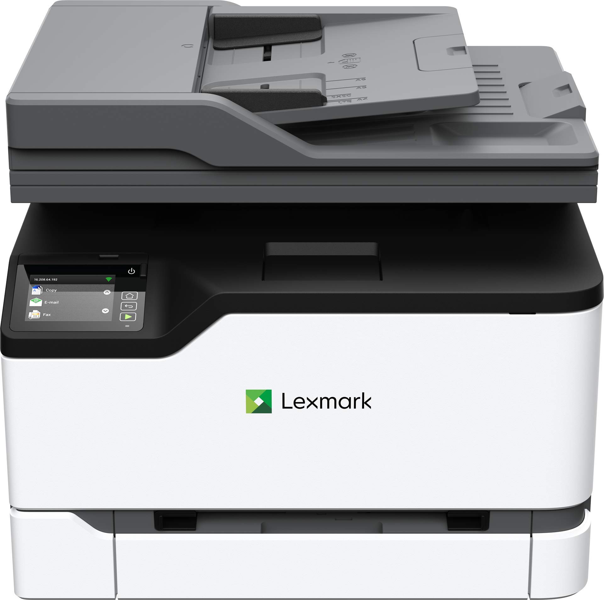Lexmark MC3326i 彩色多功能激光打印机具有打印、复印、扫描和无线功能，双面打印具有全方位安全性，...