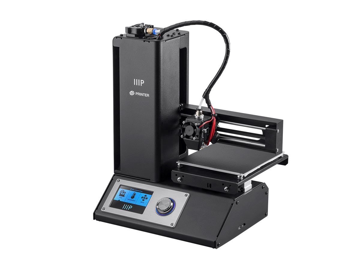 Monoprice Select Mini 3D打印机，带有加热的底板，包括Micro SD卡和样品PLA灯丝...