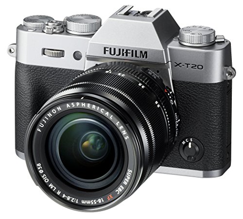 Fujifilm 富士X-T20无反光镜数码相机，带XF18-55mmF2.8-4.0 R LM OIS镜头-银