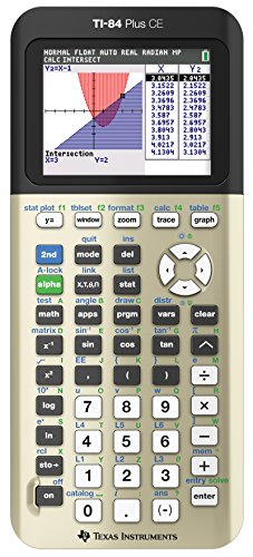 Texas Instruments TI-84 Plus CE 彩色绘图计算器，黄金比例（金属）