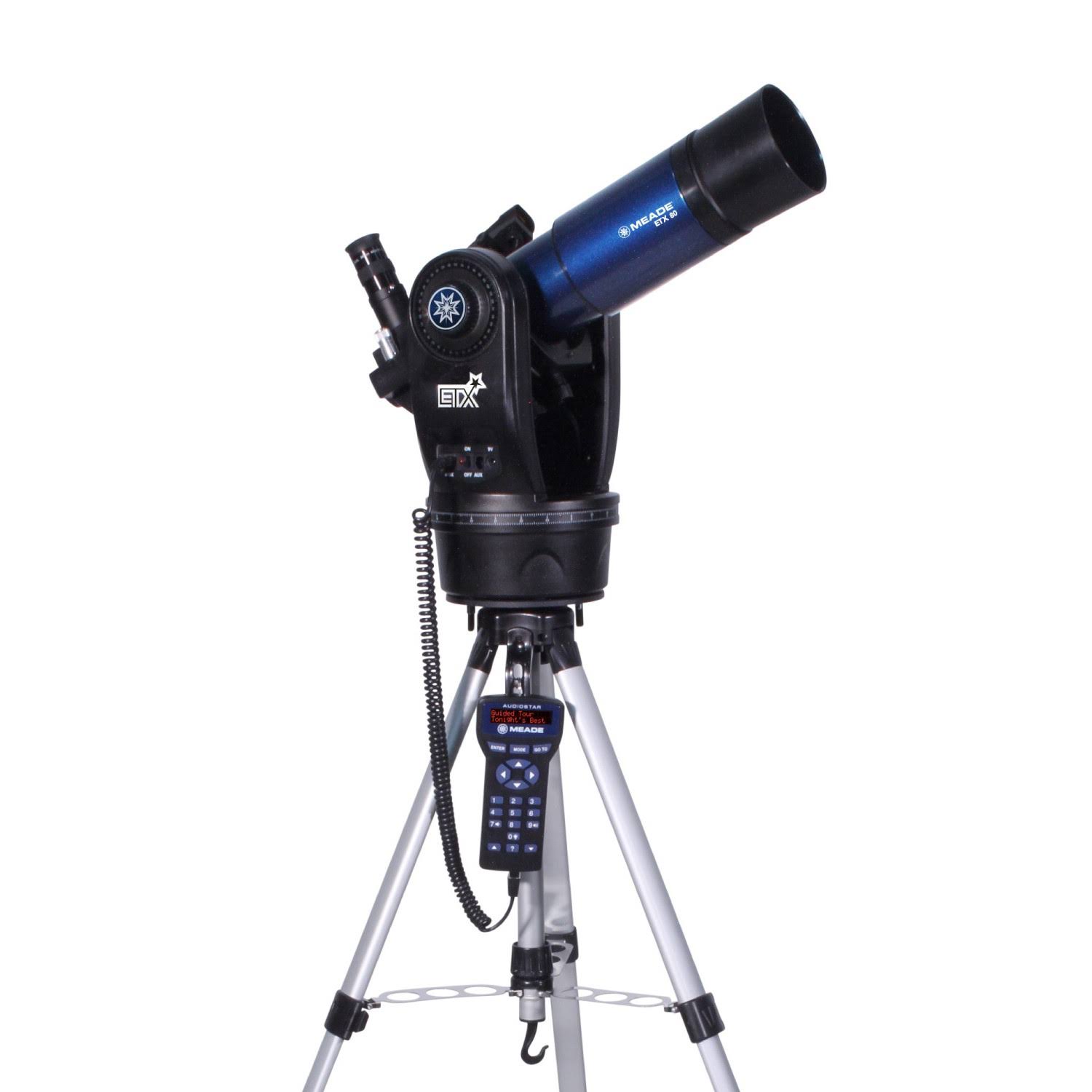 Meade Instruments ETX80 观察者消色差折射望远镜，带可调节野外三脚架、目镜和豪华背包 (205002)