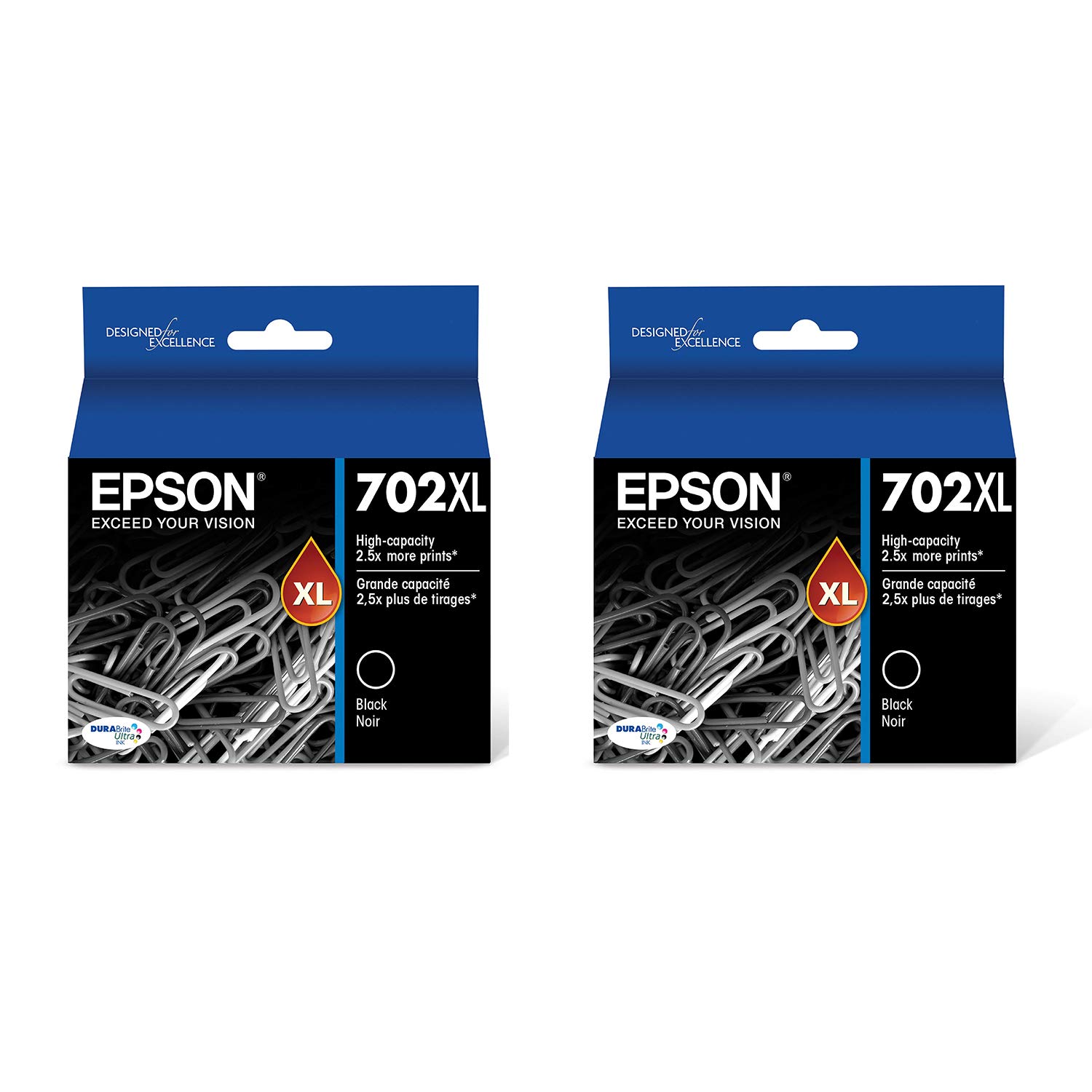 Epson T702XL120 DURABrite 超高容量墨盒墨水