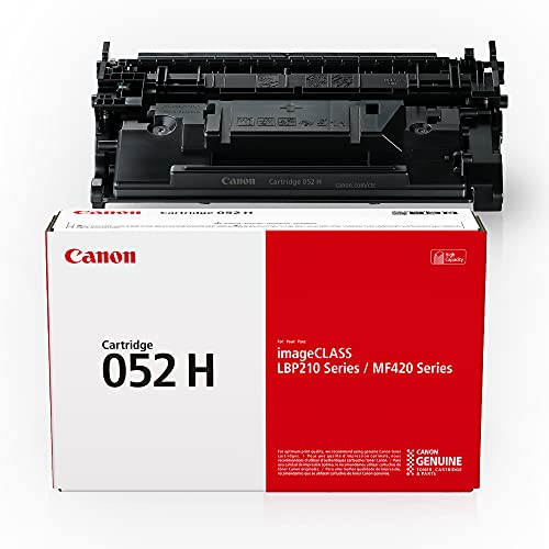 Canon 正品碳粉盒 052 黑色，高容量 (2200C001)，1 件装，适用于 imageCLASS MF429dw、MF426dw、MF424dw、LBP215dw、LBP214dw 激光打印机，碳粉 052 高容量黑色，1 种尺寸
