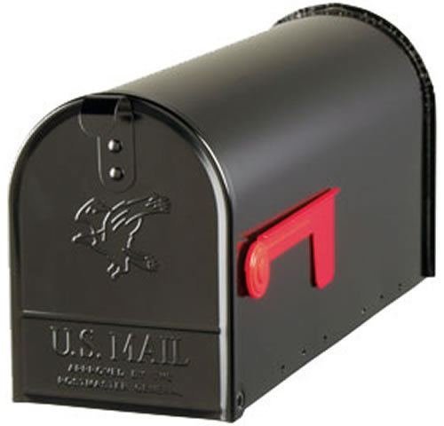 MailboxGibraltar 家居装修、邮箱、直布罗陀黑色重型邮箱标准尺寸 T1