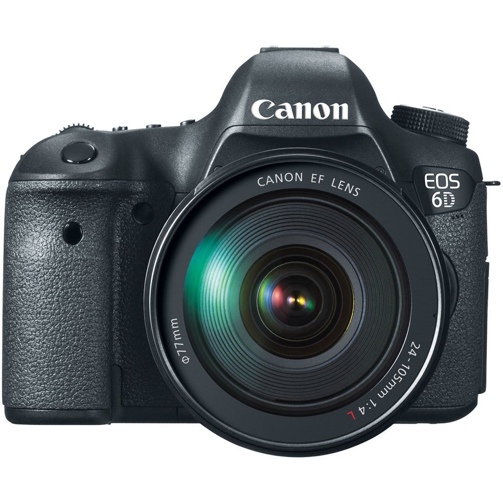 Canon 具有3.0英寸LCD和EF 24-105mm f / 4L IS USM镜头套件的EOS 6D 20.2 MP CMOS数码单反相机-启用Wi-Fi