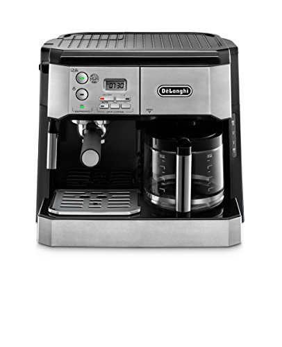 De'Longhi DeLonghi BCO430 组合泵式浓缩咖啡和 10 杯滴滤咖啡机，带起泡棒...