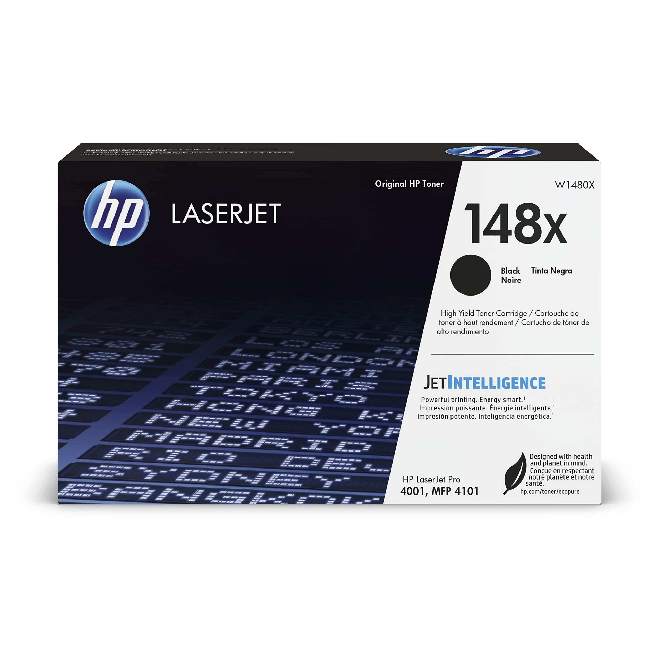 HP 原装 148X 黑色 Laserjet 碳粉盒 |此墨盒适用于 Laserjet Pro 4001、MF...