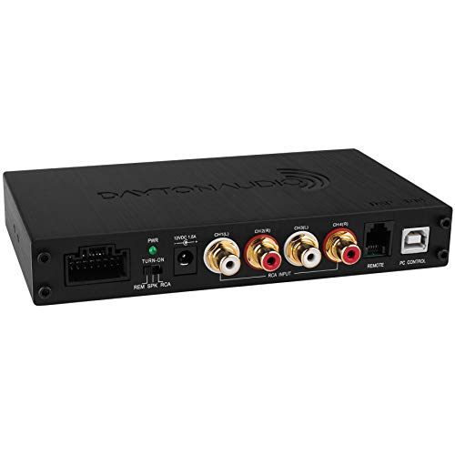 Dayton Audio 适用于家庭和汽车音频的 DSP-408 4x8 DSP 数字信号处理器...