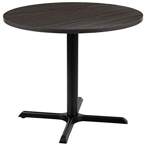 Flash Furniture 36' 质朴灰色圆形多功能会议桌