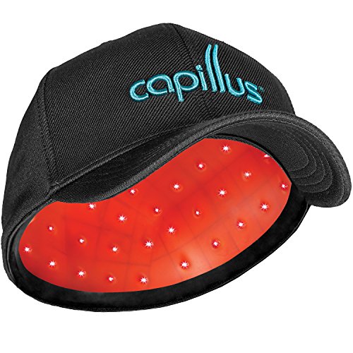 Capillus 用于头发再生的超移动激光治疗帽 - 全新 6 分钟灵活贴合模型 - FDA 批准用于雄激素性脱发的医疗治疗 - 覆盖范围广