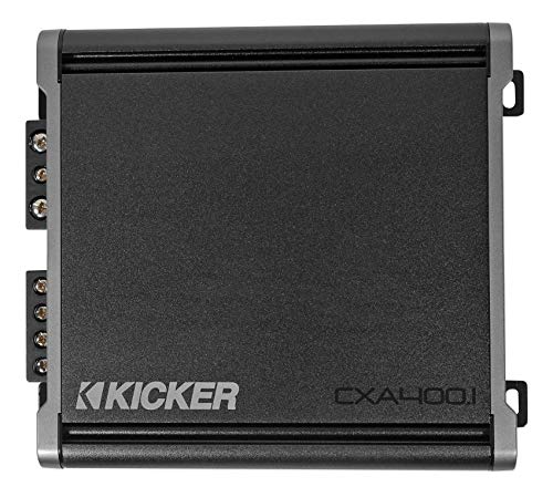 Kicker CX400.1 400 瓦 D 类单声道放大器，适用于汽车音响扬声器，黑色...