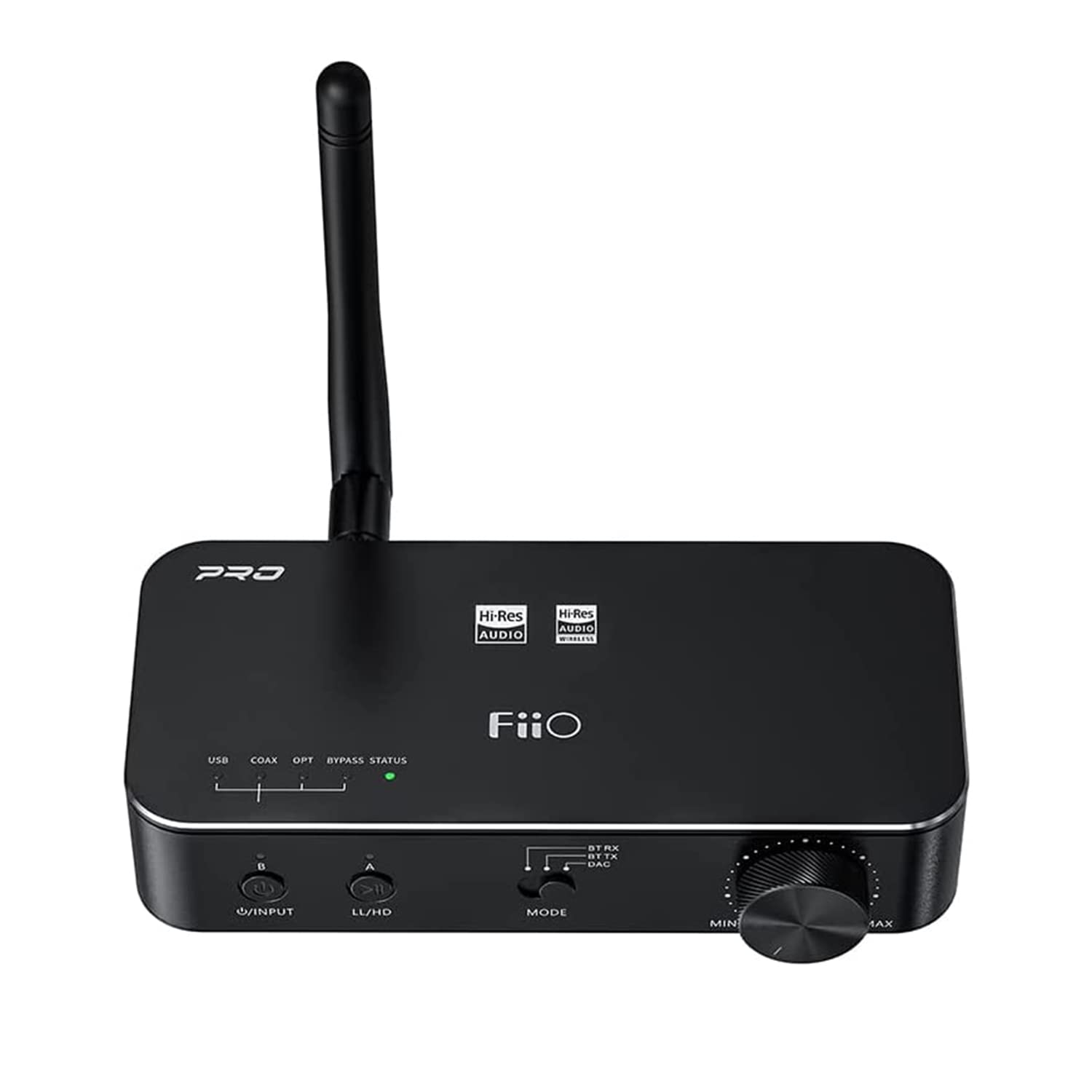 FiiO BTA30PRO 蓝牙接收器便携式发射器立体声无线高分辨率 aptX/LDAC DSD256 光纤/同轴/线路输出，适用于 PC/电视/扬声器/家庭音频