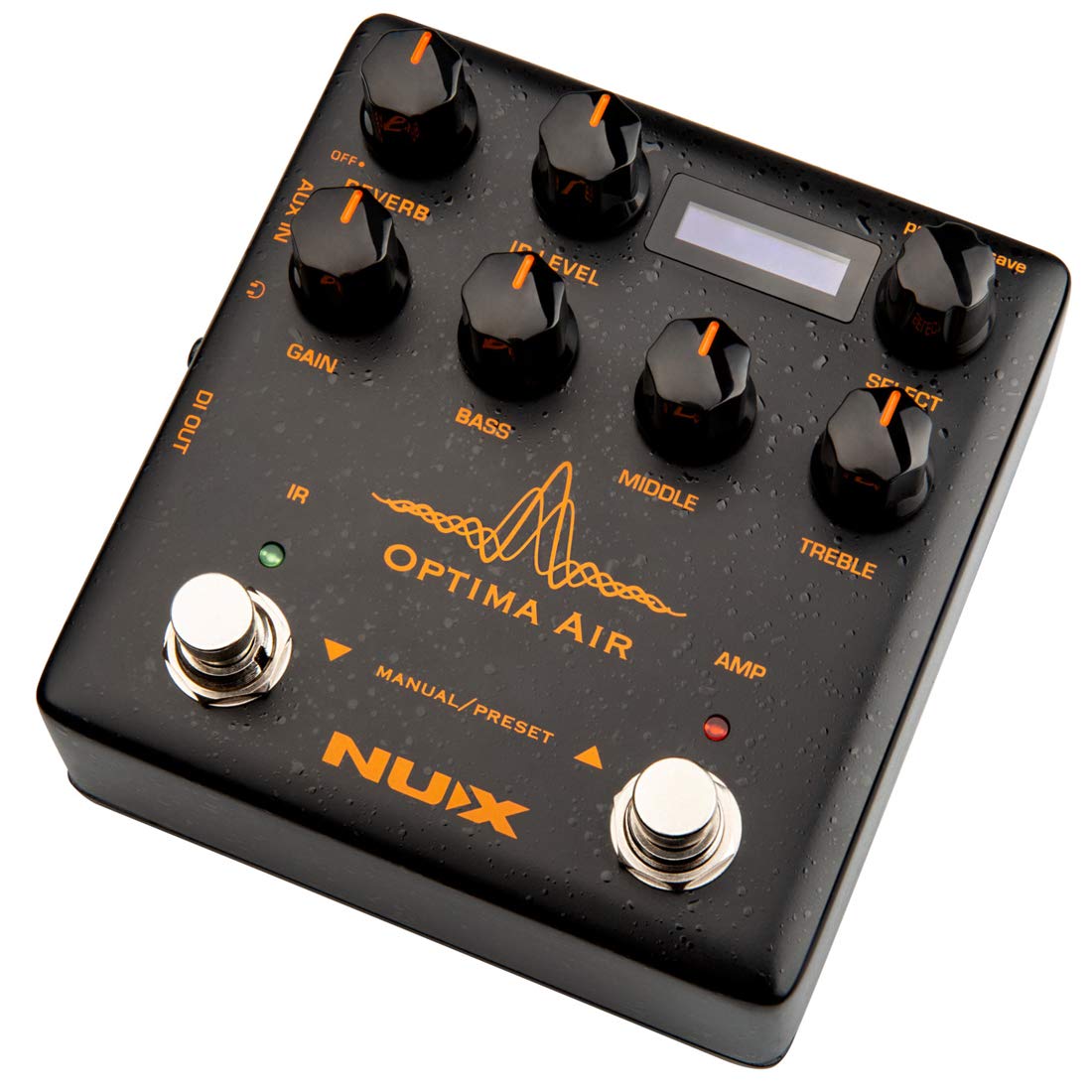 NUX Optima Air 双开关原声吉他模拟器，带前置放大器、红外加载器、捕获模式...