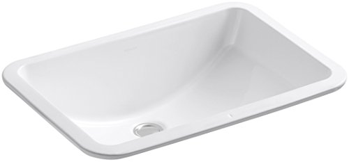 KOHLER K-2214-0 Ladena 台下式浴室水槽，白色