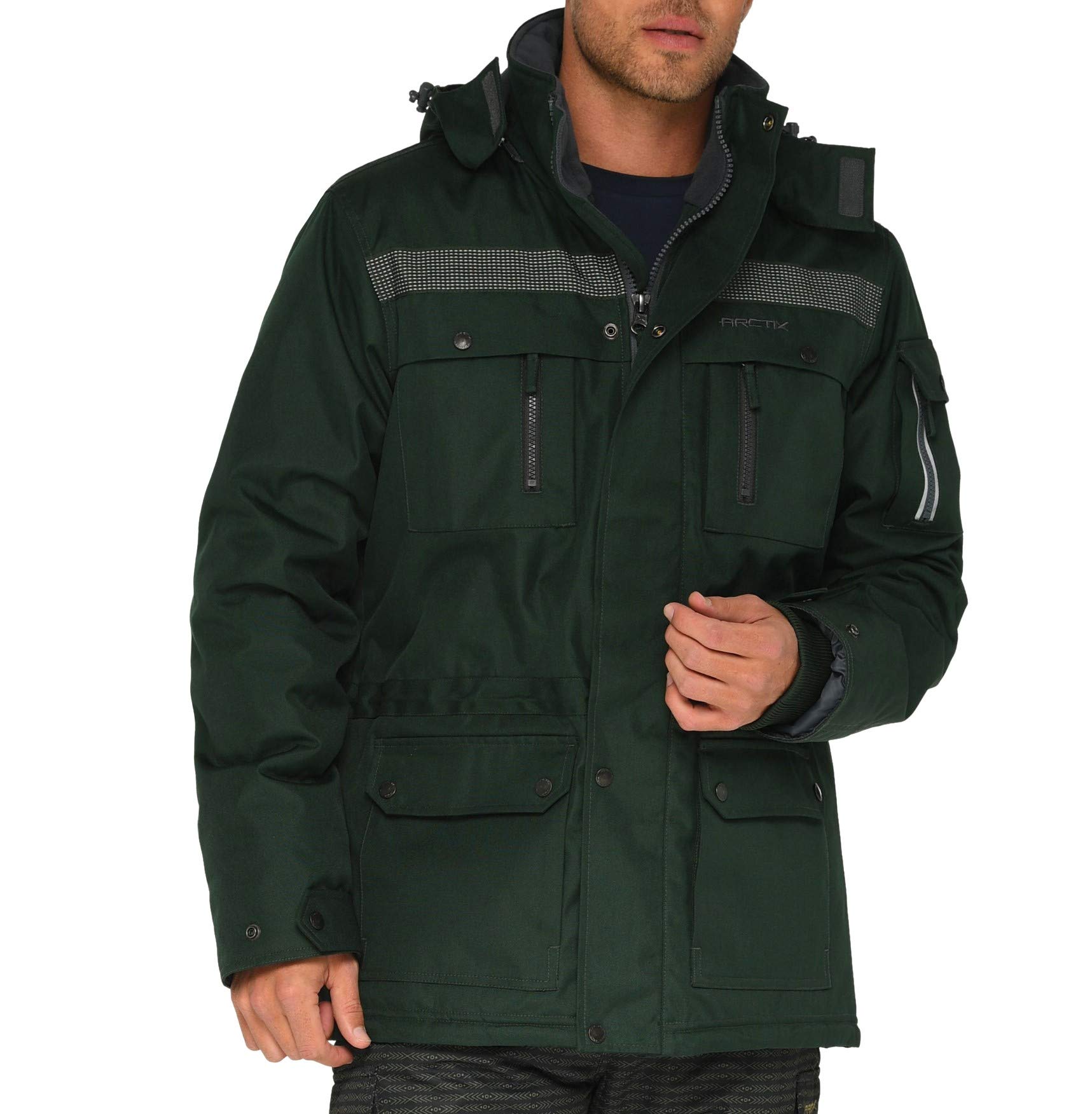 Arctix 男士高性能 Tundra 夹克，更具可见度，Packers 绿色，XL 码