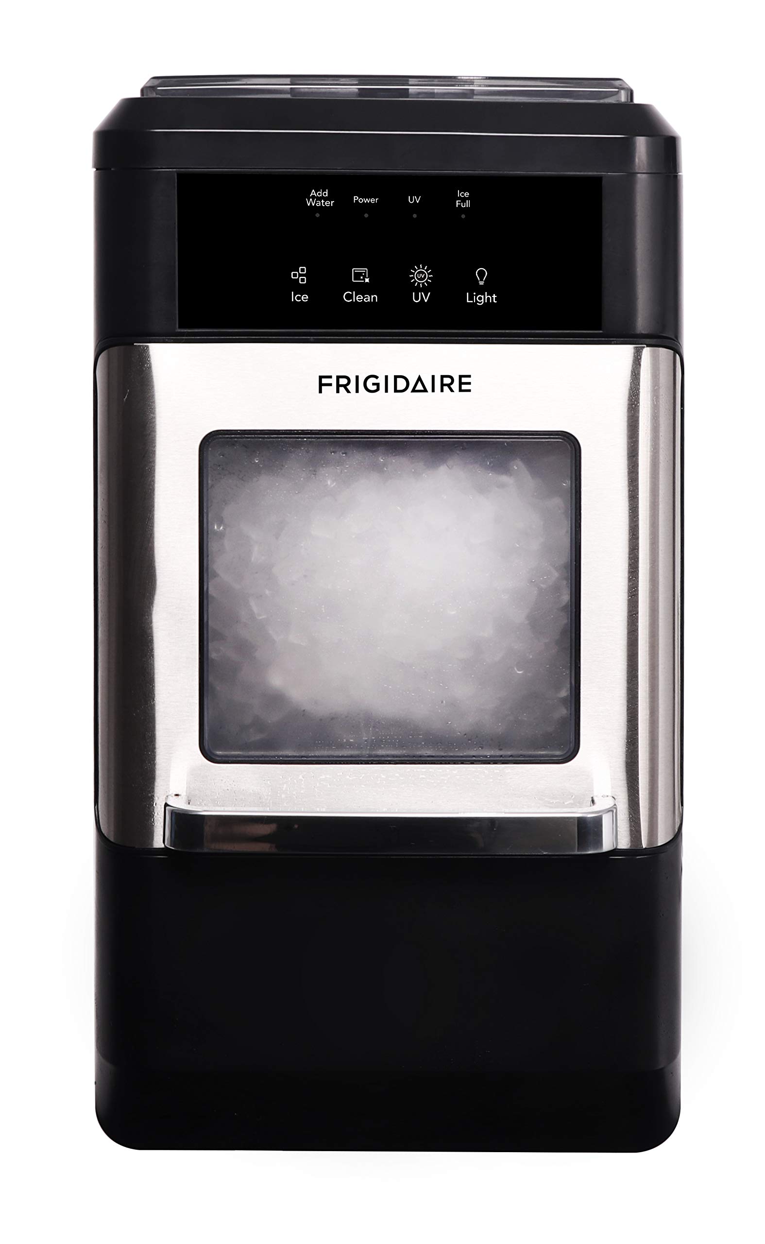 Frigidaire EFIC235-AMZ 台面松脆咀嚼块制冰机，每天 44 磅，自清洁功能...