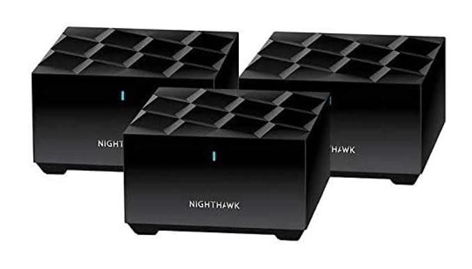 Netgear Nighthawk 全家庭 Mesh WiFi 6 系统，3 件装 (MK63-100NAS)