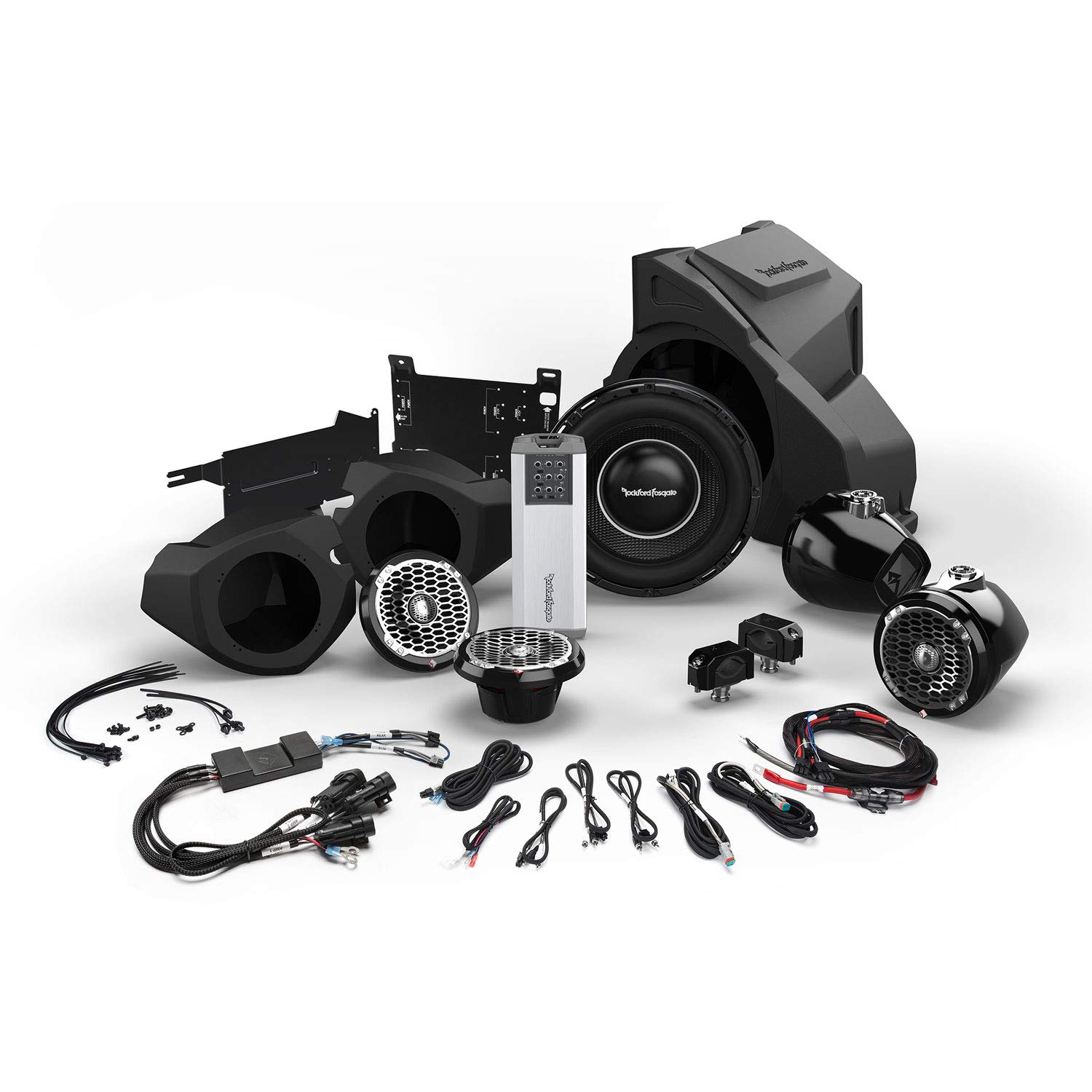 Rockford Fosgate RZR14RC-STAGE5 Stereo Kit w/ 4 Speakers, Amps & Sub