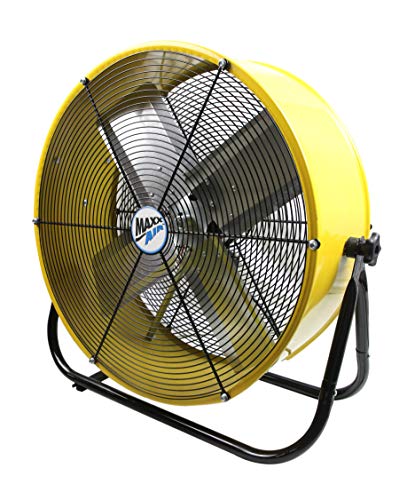 Maxx Air | 用于车库，商店，露台，谷仓的工业级空气循环器| 24英寸高速鼓风机，两速