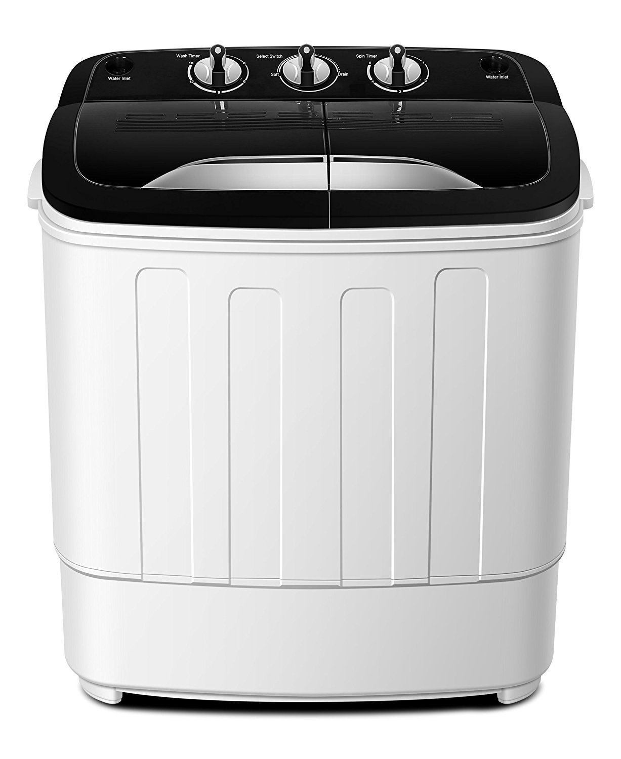 Think Gizmos 带排水泵的便携式洗衣机 - 双桶洗衣机，带 7.9 磅洗涤室和 4.4 磅旋转循环室