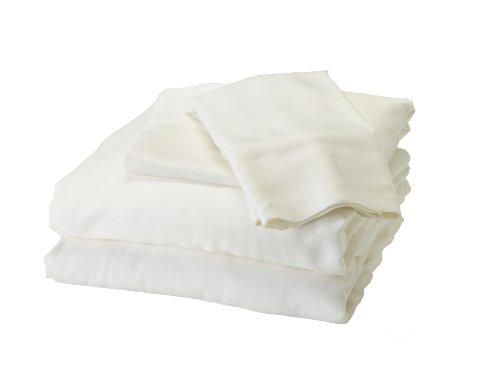 Bed Voyage 竹床单 - 4 件套床单套装 - 防过敏 - 100% 人造丝粘胶竹（加州特大号，白色）...